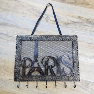 💜NWOT Black "Paris" Hanging Jewelry/Key Hanging Organizer